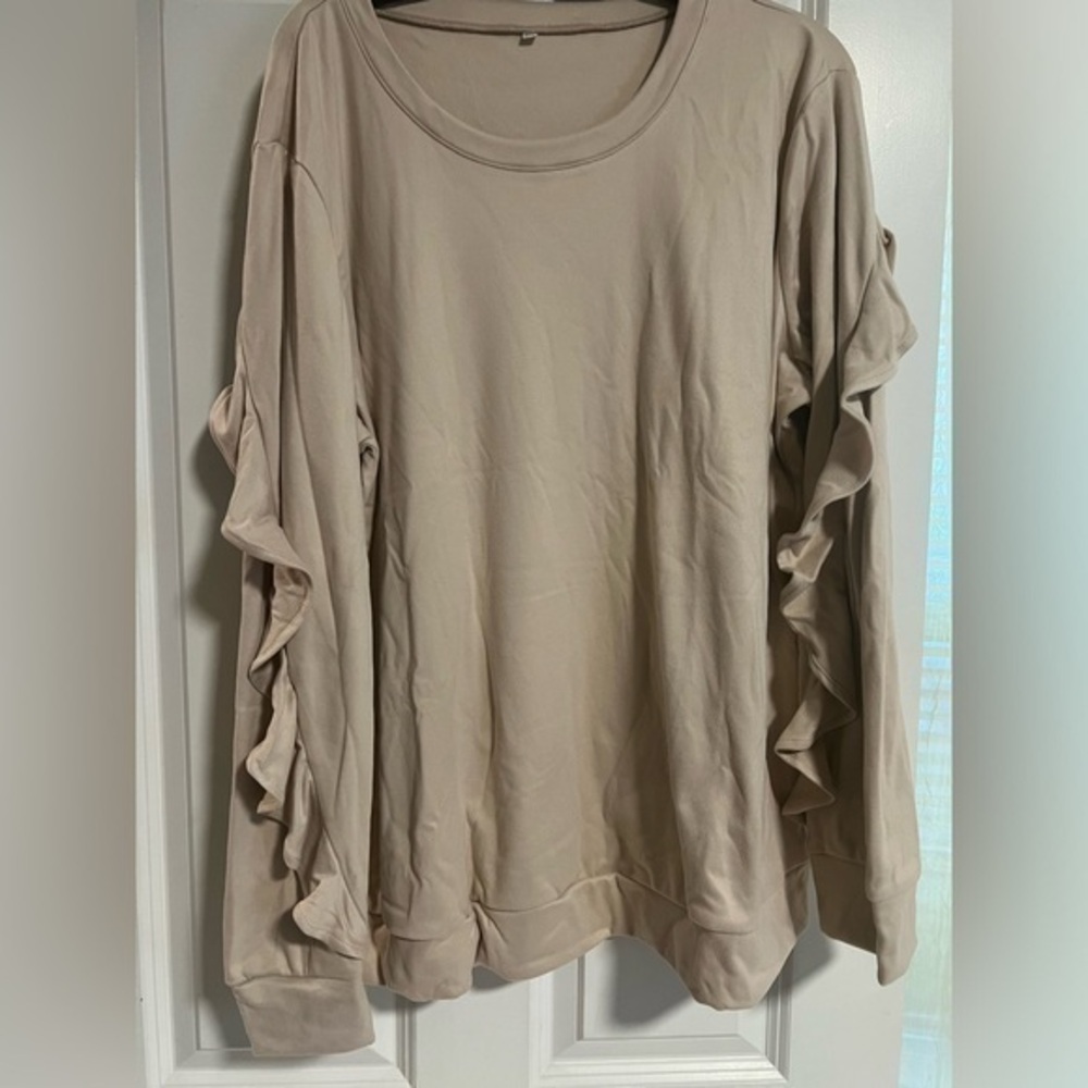 NWT Tan Boho Sweatshirt - 2X
